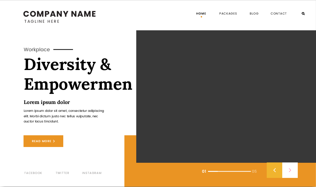 Modelo de site institucional 2